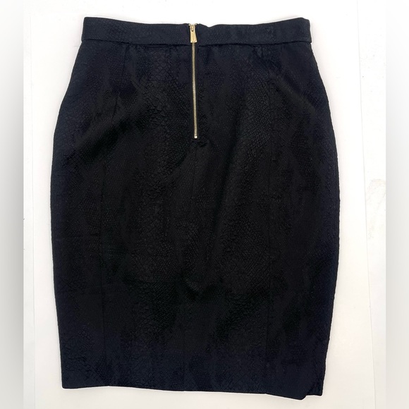 Altuzarra for Target Python Jacquard Print Pencil Skirt Front Slit Black Size 10 - Picture 3 of 6